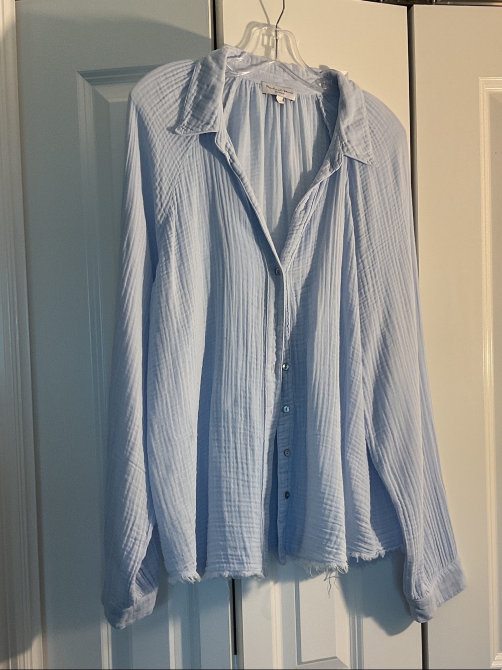Michael Stars Light Blue Button-Down Shirt